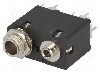 Conector jack, Jack 3,5mm + Jack 6,3mm, 2 contacte, mama, AMPHENOL - ACJM-MVD985-2S