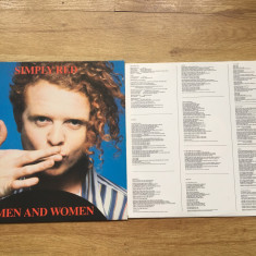 Simply red - men and women (1987,WEA,GERMANY) vinil vinyl