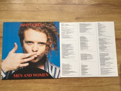 Simply red - men and women (1987,WEA,GERMANY) vinil vinyl foto