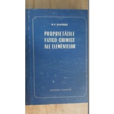 Proprietatile fizico-chimice ale elementelor- M.P.Slavinski