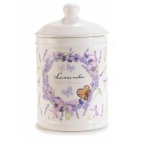 Cumpara ieftin Borcan decorativ ceramica Lavanda 11.5x19 cm