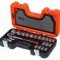 Set chei 6-puncte tubulară oţel crom-vanadium 1/2&quot; BAHCO