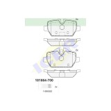 Set placute frana Icer 181664700, parte montare : Punte Spate