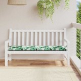 vidaXL Perna pentru bănci de grădină Floral Verde 200 x 50 x 4 cm