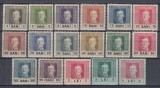 ROMANIA 1918 OCUPATIA AUSTRIACA IN ROMANIA TIMBRE AUSTRIECE POSTA CAMPANIE SUPRATIPAR NEGRU BANI SAU LEI GUMA ORIGINALA, Nestampilat