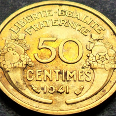 Moneda istorica 50 CENTIMES - FRANTA, anul 1941 * cod 4474