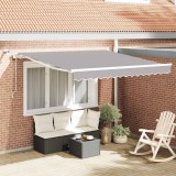 vidaXL Cortina Retractabilă Gri deschis 350 x 250 cm 3330378