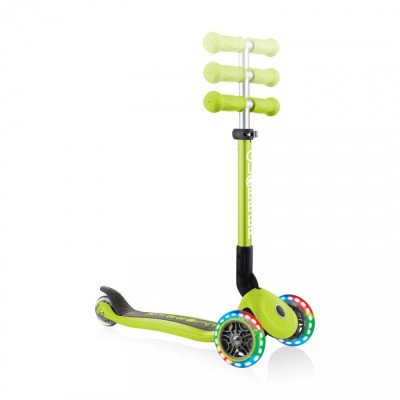 Trotineta Globber Junior pliabila cu lumini culoare verde foto
