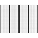 Perdea Usa Anti Insecte Magnetica vidaXL 220x130cm Negru - Plasa Protectie Tantar Muste Autoadeziva