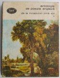 Antologie Poezie Engleza Vol. I: De la Inceputuri Pana Azi - Carte Beletristica
