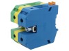 Conector Șine 95mm2 1 Pista 2 Borne Galben-Verde