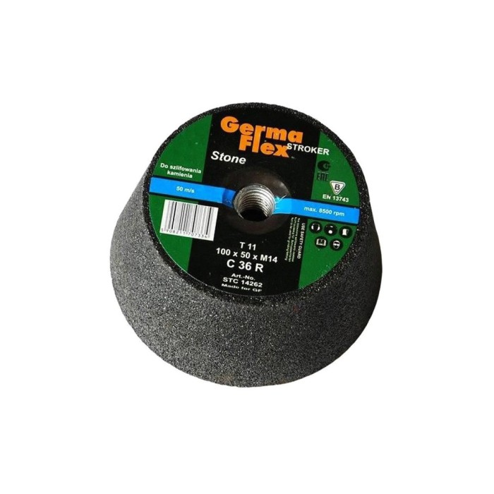Piatra polizat tip oala, CT11, P16, 100x50 mm, Germa Flex