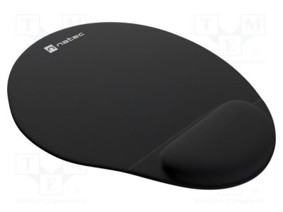 Pad mouse ergonomic gel negru NATEC 245x225x22mm foto