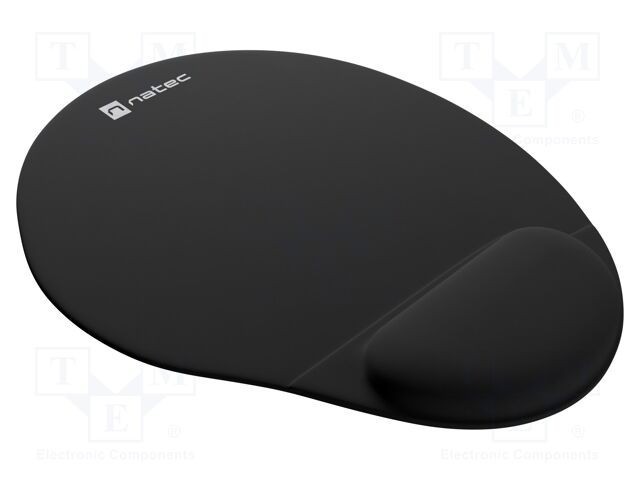 Pad mouse ergonomic gel negru NATEC 245x225x22mm