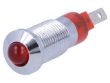 Lampă de Control LED Roșie 24-28VDC Metalică