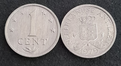 Antilele Olandeze 1 cent 1979 foto