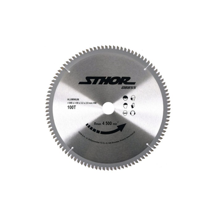 Disc circular pt. aluminiu d300 t100 d30 Sthor 08855
