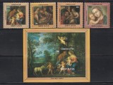 St. Lucia 1987 - Crăciun - Picturi, Serie + Colita, MNH