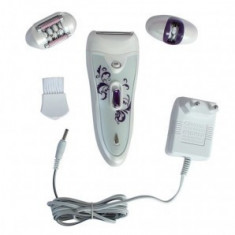 Epilator si aparat ras, cu acumulator, potrivit pentru toate zonele corpului foto