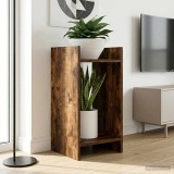 vidaXL Suport pentru plante 2 pcs Stejar Afumat 30 x 30 x 60 cm 899603