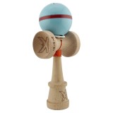 Kendama X Originala Silken, Profesionala, Cyrax, Cupe Mari KING SIZE V3, Super Sticky, Gaura in Baza, Rulment Metalic, din lemn 18 cm, Ata 55 cm, Alba