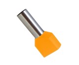 Pini terminali dubli 100 Buc 2x4mm portocalii TE4012 Adeleq 01-441 2