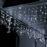 Ghirlanda luminoasa perdea 500 LED, 20 m, alb, interior/exterior, cu telecomanda