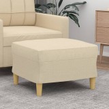 VidaXL Taburet, crem, 60x50x41 cm, material textil