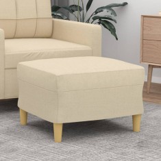 vidaXL Taburet, crem, 60x50x41 cm, material textil