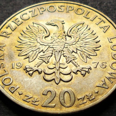 Moneda 20 ZLOTI - POLONIA, anul 1976 * cod 1763 = Marceli Nowotko