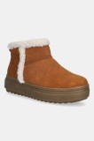 U.S. Polo Assn. botine ICY006 culoarea maro, cu platformă, izolare ușoară, ICY006W/EH1