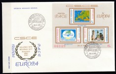 ROMANIA 1981 LP 1043 CONFERINTA PENTRU SECURITATE SI COOPERARE COLITA NEDANTELATA/PLIC PRIMA ZI A EMISIUNII