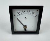 Aparat de masura - Siemens mare, montare pe panou - ampermetru din bachelită 0 - 1 A