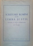 SCRIITORI ROMANI DESPRE LIMBA SI STIL-GH. BULGAR