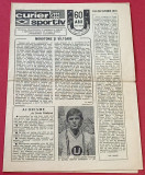 Program fotbal - UNIVERSITATEA CLUJ (aniversare 60 ani / 27.08-02.09.1979)