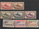 Niger 1942 - Posta aeriana , serie 8 valori,vezi scan verso,Mi.111-118, Aviatie, Nestampilat