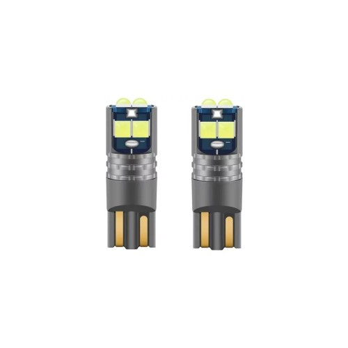 Bec T10 6SMD 3030 12V Canbus 400 lumen Lumina alba Cod: HH022 Automotive TrustedCars