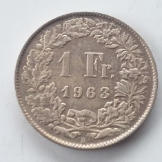 Elveția 1 francs / franc 1963 argint