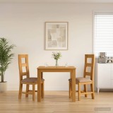 Cumpara ieftin Set de dining LELYSTAD 3 buc. Gri 90 x 90 x 75 cm