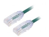 Patch cord verde 1m U/UTP Cat6a LSZH 28AWG