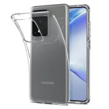 Cumpara ieftin Husa Cover Silicon Slim X-Fitted Jacket pentru Samsung Galaxy S20 Ultra Transparent