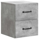 vidaXL Dulap de noapte suspendat cu sertar Gri Beton 34,5 x 33 x 40 cm 898981