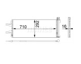 Condensator climatizare AC OEM/OES (Behr/Mahle), Citroen JUMPER, 2006-, Fiat DUCATO, 2006-, Peugeot BOXER, 2006- motor 2,0 HDI; 2,2 HDI; 2,3 JTD; 3,0