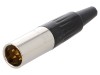 Conector XLR mini tata Amphenol AG5M 5 pini drept 4A diametru cablu 3.5mm