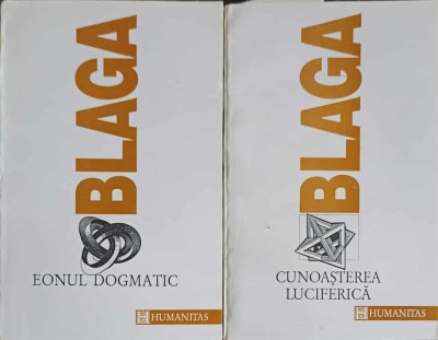 TRILOGIA CUNOASTERII VOL.1-2 EONUL DOGMATIC, CUNOASTEREA LUCIFERICA-LUCIAN BLAGA-275169 foto