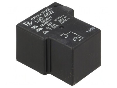 Releu Electromagnetic SPDT 48V 30A L90 PCB foto