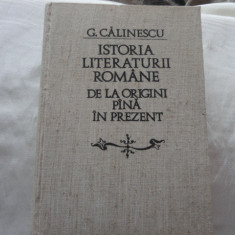 Istoria literaturii romane de la origini pina in prezent-G.Calinescu