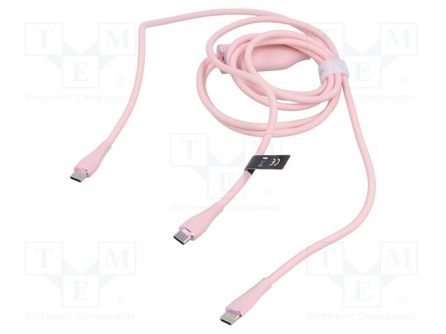 Cablu USB 2.0 USB C 1,5m roz VENTION