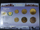 Seria completata monede - Cipru 2004, 6 monede