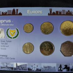 Seria completata monede - Cipru 2004, 6 monede